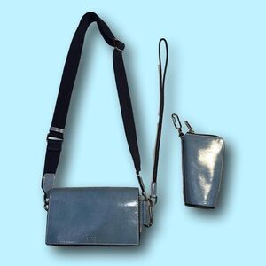 ECCO INDIGO PHONE BAG, dog hook, pouch, necklace and dust bag 🔥SALE🔥 NWT​